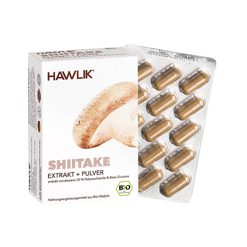 Shiitake Extrakt + Pulver