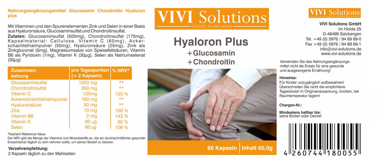 Glucosamine Chondroitin Hyaluron plus