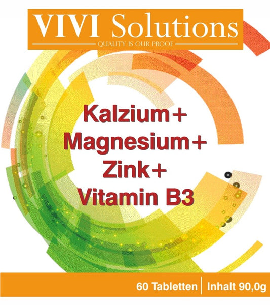 Calcium + Magnesium + Zink + D3-vitamine
