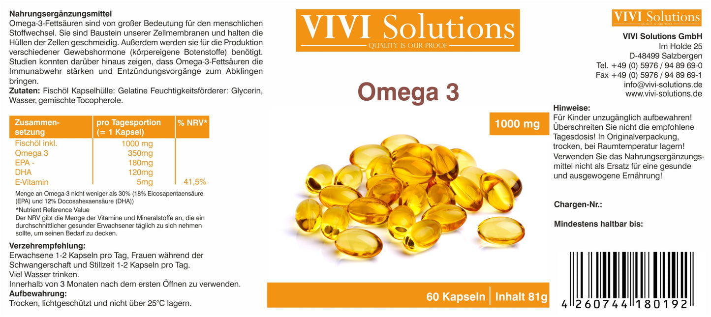 Omega-3 Fischöl 1000 mg